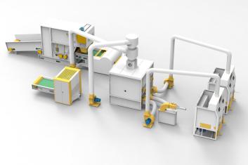 HJ-500 Jalur Pencampuran dan Pengisian Serat-spons